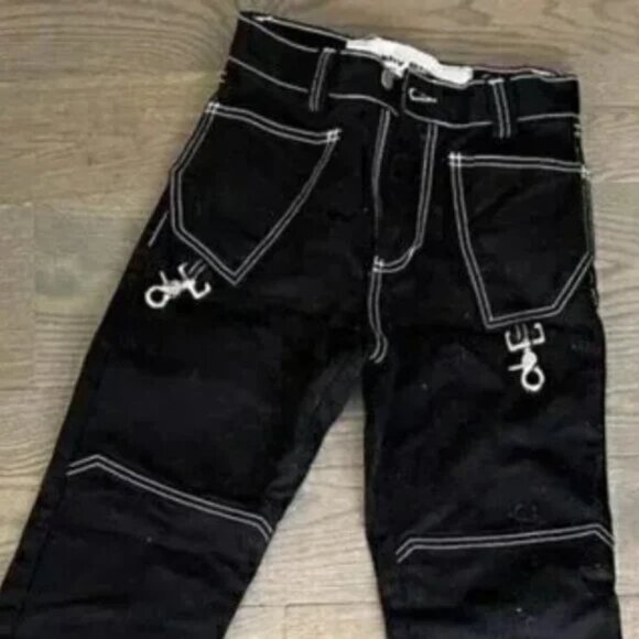 Brashy Studios Y2K Grunge Straight Leg Gotland Carpenter Jeans - Picture 1 of 8